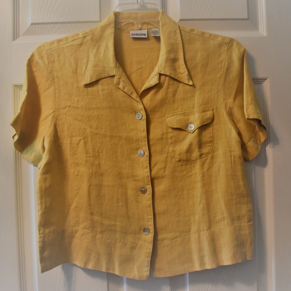 Chico's Linen Shirt - Size 1 - Worn Once